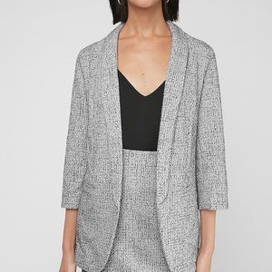 NWT Express Jacquard Shawl Collar Boyfriend Blazer